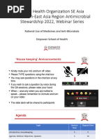 Rational Use of Medicines and Antimicrobials