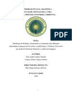 Universidad Estatal Amazónica Facultad de Ciencias de La Vida Título A Obtener: Ingeniería Ambiental