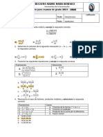 Cuestionario Matematica 3bgu