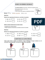 Divisiones Con Numeros Decimales