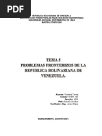 Problemas Fronterizos de La Republica Bolivariana de Venezuela