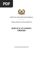 National Police Service Standing Orders