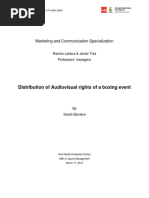 Unit 4 Assignment - Distribution of Audiovisual Rights of A Boxing Event