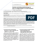 Symbolic Interactionism and Ethnomethodology As Methods of Valuation of Subjectivities in Social Research