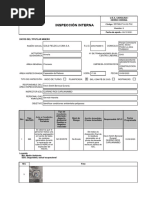 Inspección Interna: Código: Versión