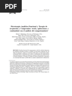 Kohlenberg Et Al., 2005 Terapia Analitico Funcional y ACT