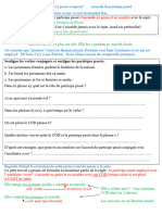 17 Avril 2020 Conjugaison Le Passé Composé Accord Du Participe Passé