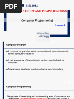CIS11011 Lesson 4