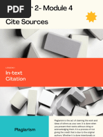 Quarter 2 Module 4 How To Cite Sources