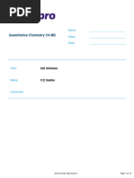 Quantitative Chemistry C4 MS