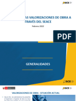 Gestión de Las Valorizaciones de Obra A Través Del Seace (Funcionalidades 2022)