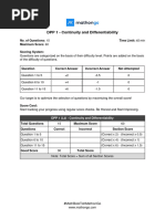 Question DPP 1 Continuity and Differentiability Mathongo Jee Main 2022 Crash Course