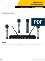 XR 100 4H Wireless Microphones Datasheet