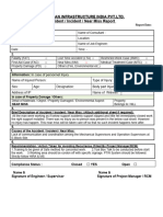 Near Miss Incident Report