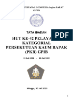 Juli - Tata Ibadah HUT PKB 2023 (30 Juli 2023)