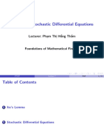 Lecture 7: Stochastic Differential Equations: Lecturer: Phạm Thị Hồng Thắm