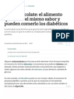 No Es CHOCOLATE - El Alimento Que Tiene El Mismo Sabor y Pueden Comerlo Los Diabéticos - El Cronista