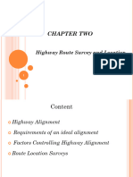 CH 2 Highway Route Survey