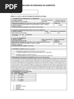 Formulario de Demanda de Alimentos