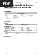 Fluke Biomedical Ansur: Test and Inspection Procedure