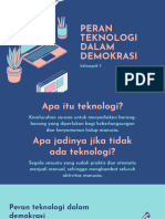 PERAN TEKNOLOGI DALAM DEMOKRASI (Kelompok 7)