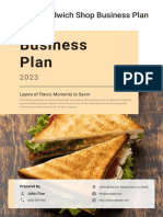 Sandwich Shop Business Plan