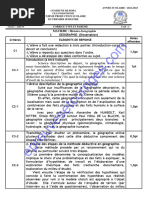 Corrige Histoire-Geographie 2nde D, Deuxieme Devoir Du Premier Semestre 2022-2023 Ceg Possotome