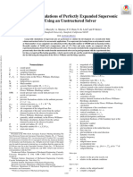 Large-Eddy Simulations of Perfectly Expanded Supersonic Jets Using An Unstructured Solver