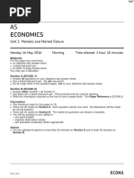 June 2016 QP - Unit 1 AQA Economics A-Level