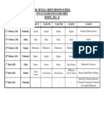 Annual Exam Datesheet (2023-24)