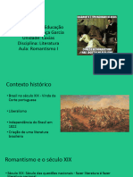 Literatura MEPEGa Caxias Romantismo