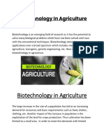 Biotechnology Is An Emerging Field of Research As It Has The