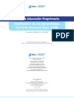 Dosificación de Los Aprendizajes P1-P2 - P3