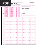 Grade 6 Kpsea Answer Sheet