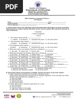 Third Summative Test With Tost and Performance Task With Rubrics-1st-Quarter-Melc-Based