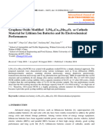 Graphene Oxide Modified Lini Co MN O As Cathode Material For Lithium Ion Batteries and Its Electrochemical Performances