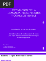 Subindicador 4 - Estimación de La Demanda, Presupuestos y Cuotas de Ventas