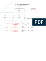 Calculo de Rendimiento de Materiales