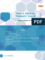 Tema 5. Energía, Trabajo y Calor.