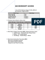 Latihan Microsoft Access