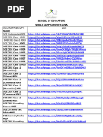 School of Educators Join WhatsAap Groups