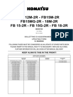 Recambio Komatsu FB12M-2R FB15M-25 FB15MG-2R 18M-2R FB15-2R FB15G-2R FB18-2R.