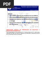 Clasificacion de Operaciones Unitarias