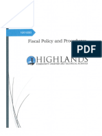 HCCTS Fiscal Policy and Procedures