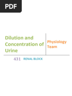 7th Lecture - Diluted and Concentrated Urine