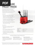 8310 Walkie Pallet Truck Product Guide