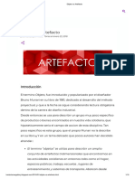 Objeto Vs Artefacto