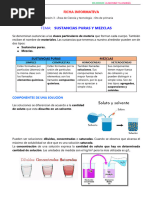 Ficha Informativa Sustancias Puras y Mezclas - Semanan 3 - C y T - 6to