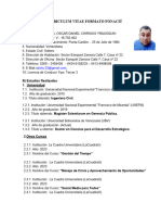 Curriculum Vitae Formato Fonacit Chirinos