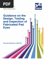 LEEA-048 Guidance On The Design Testing and Inspection of Fabricated Pad Eyes Version 2 July 2015